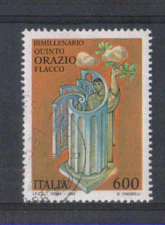 1993 - LOTTO/7012U - REPUBBLICA - ORAZIO FLACCO - USATO