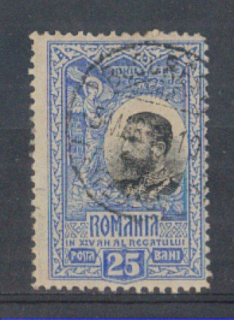 1906 - LOTTO/4965U - ROMANIA - 25b. ANNIVERSARIO REGNO