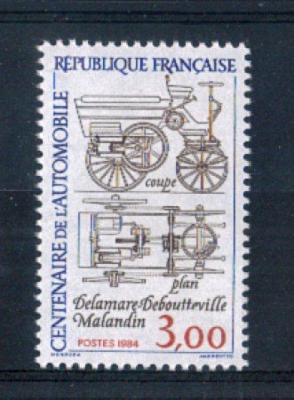 1984 - LOTTO/FRA2338N - FRANCIA - 3 Fr.  1° AUTOMOBILE FRANCESE - NUOVO