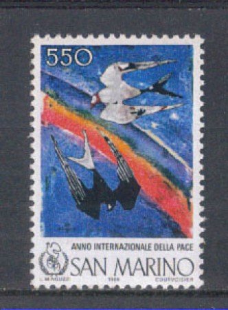 1986 - LOTTO/8067 - SAN MARINO - ANNO DELLA PACE