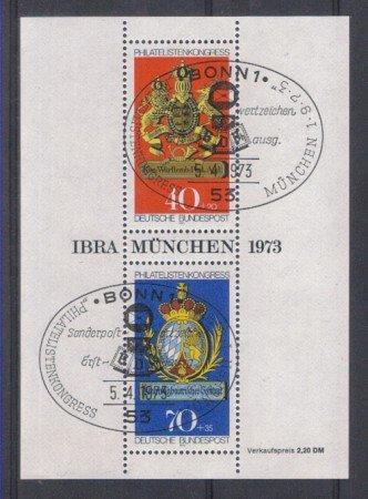 1973 - LOTTO/5332U - GERMANIA FEDERALE - IBRA 73 - FOGLIETTO UST
