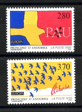1995 - ANDORRA FRANCESE - LOTTO/41113 - EUROPA 2v. - NUOVI