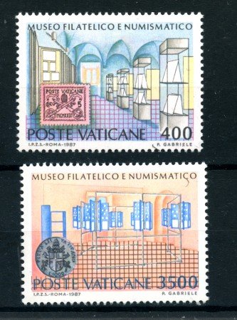 1987 - LOTTO/22167 - VATICANO - MUSEO FILATELICO NUMISMATICO 2v. - NUOVI