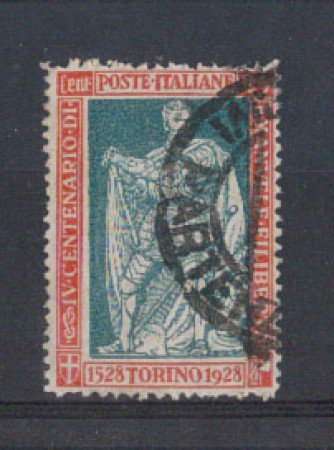 1928 - LOTTO/REG231UC - REGNO - 25c. E. FILIBERTO D.13 - USATO