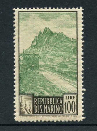 1949 - LOTTO/19192 - SAN MARINO - 100 LIRE PAESAGGI - LING.