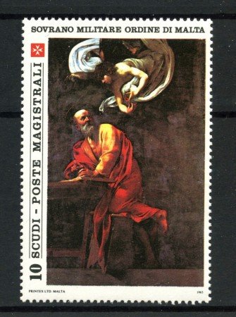 1985 - SMOM - MAESTRI DELLA PITTURA CARAVAGGIO - NUOVO - LOTTO/32490