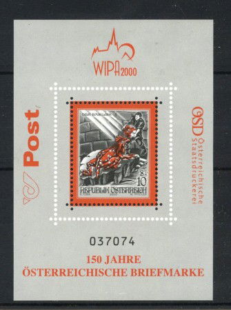 2000 - AUSTRIA - LOTTO/43648 - STORIE ELEGGENDE - FOGLIETTO NUOVO