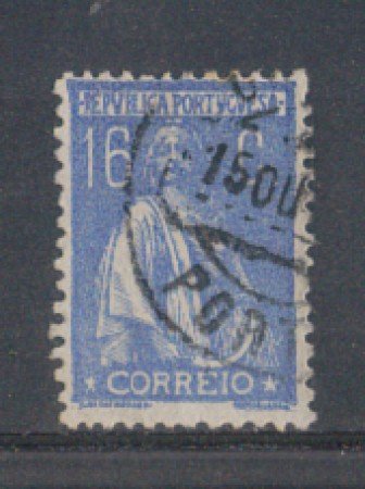 1923 - LOTTO/9669FU - PORTOGALLO - 16c. OLTREMARE - USATO