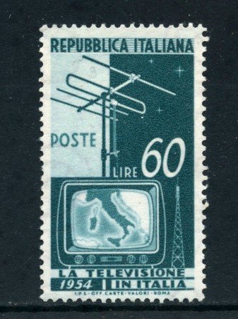 1954 - REPUBBLICA - 60 LIRE TELEVISIONE NAZIONALE - NUOVO - LOTTO/27237