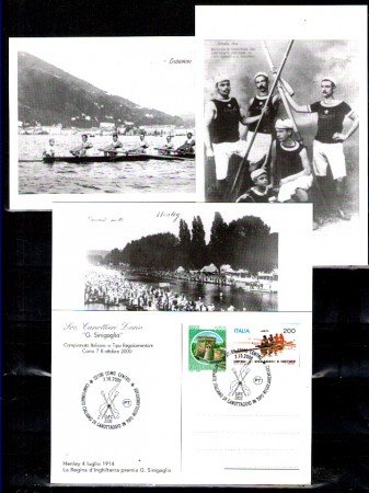2000 - LOTTO/11239 - ITALIA - CAMPIONATO ITALIANO CANOTTAGGIO  4 CARTOLINE