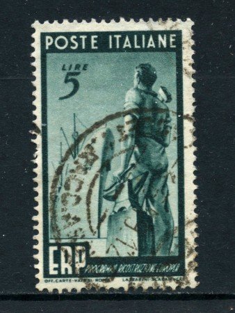 1949 - ITALIA REPUBBLICA - 5 LIRE . ERP - USATO - LOTTO/25218A