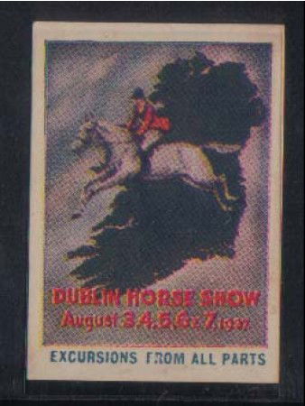 IRLANDA - 1937 - LOTTO/1739 - DUBLINO MOSTRA DI CAVALLI