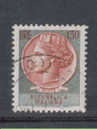 1966 - LOTTO/6449U - REPUBBLICA - 130 L. SIRACUSANA - USATO