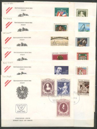 1980 - AUSTRIA - LOTTO/39667 - 30 BUSTE PRIMO GIORNO DI EMISSIONE