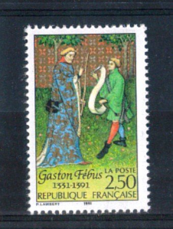 1991 - LOTTO/FRA2698N - FRANCIA - 2,50 Fr. GASTON DE FOIX - NUOVO