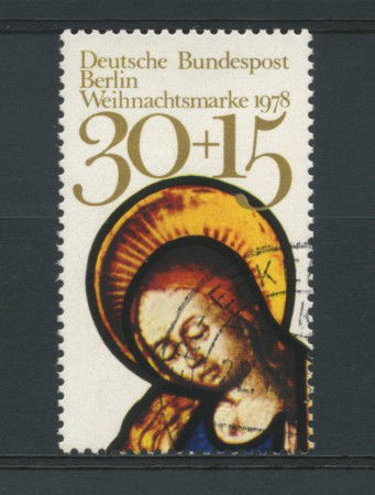 1978 - LOTTO/15624U - BERLINO - 30+15p. NATALE DA FOGLIETTO - USATO