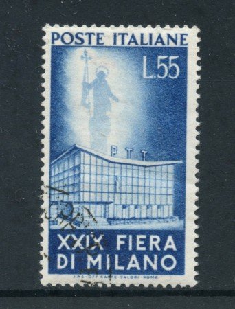 1951 - REPUBBLICA - 55 LIRE FIERA DI MILANO - USATO - LOTTO/12408E