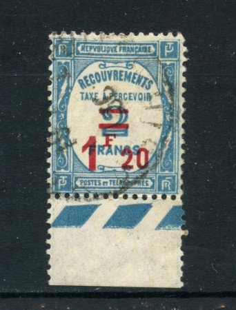1929  FRANCIA - SEGNATASSE 1,20 SU 2 FRANCHI USATO - LOTTO/25069