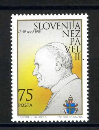 1996 - SLOVENIA - VISITA DEL PAPA - NUOVO - LOTTO/33900