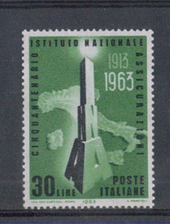 1963 - LOTTO/6414 - REPUBBLICA - IST.NAZ. ASSICURAZIONI