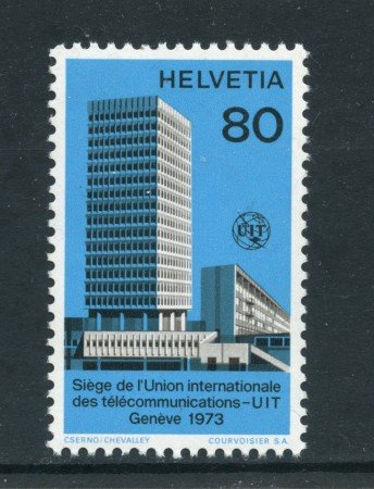 1973 - LOTTO/23121 - SVIZZERA - SERVIZIO - NUOVA SEDE UIT - NUOVO