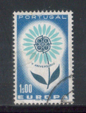 1964 - LOTTO/9798AU - PORTOGALLO - 1e. EUROPA - USATO