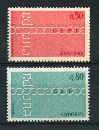 1971 - ANDORRA FRANCESE - LOTTO/14006 - EUROPA 2v. - NUOVI