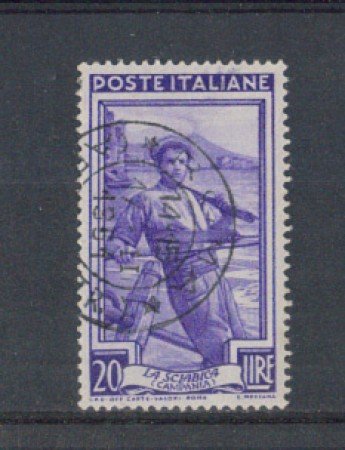 1950 - LOTTO/6123U - REPUBBLICA -  20 LIRE ITALIA AL LAVORO USAT