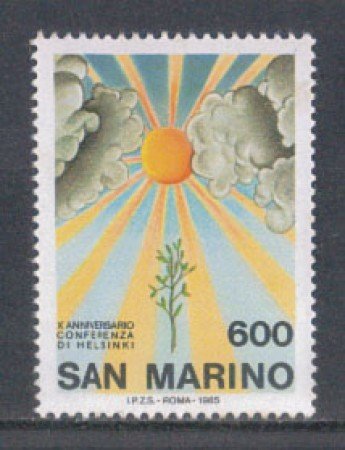 1985 - LOTTO/8055 - SAN MARINO - CONFERENZA DI HELSINKI