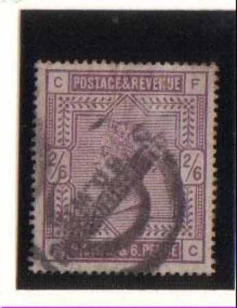 1883 - LBF/2494  -GRAN BRETAGNA - 2/6 VIOLETTO