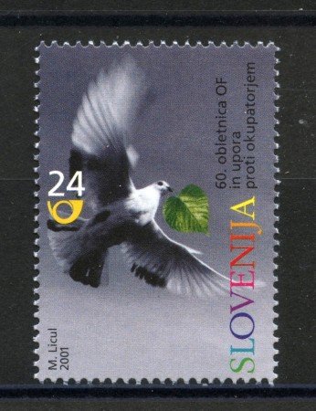 2001 - SLOVENIA - ANNIVERSARIO DELLA RESISTENZA - NUOVO - LOTTO/34144