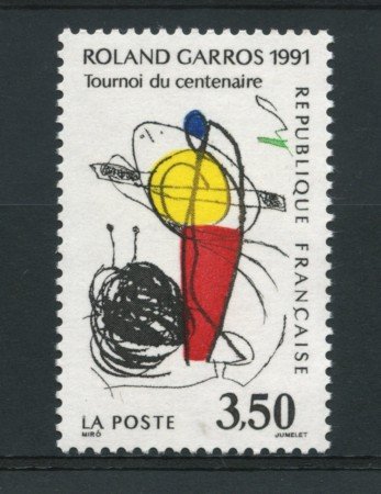 1991 - LOTTO/13923 - FRANCIA - CENTENARIO TORNEO DI TENNIS - NUOVO