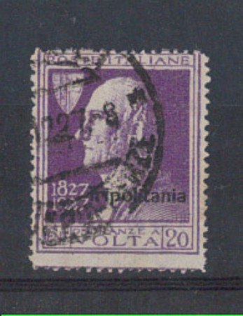1927 - TRIPOLITANIA -  LOTTO/4226 - 20c. VIOLETTO A. VOLTA - USAT