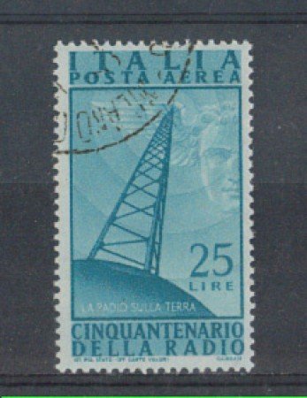 1947 - LOTTO/6037U - REPUBBLICA - POSTA AEREA 25 LIRE RADIO - US