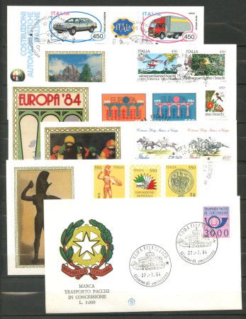 1984 - REPUBBLICA - LOTTO/42526 - ANNATA COMPLETA DI 27 BUSTE FDC FILAGRANO