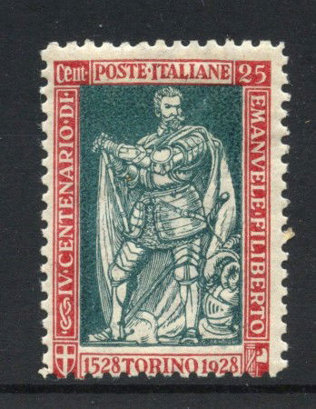 1928 - REGNO - LOTTO/47388 - 25 CENT. EMANULE FILIBERTO - LINGUELLATO