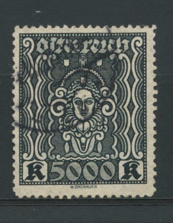 1923/24 - LOTTO/14264 - AUSTRIA - 5000 Kr. ARDESIA - USATO