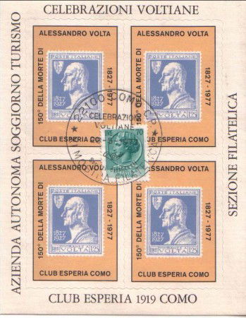 ITALIA - 1977 -  LOTTO/1743 I - CELEBRAZIONI VOLTIANE