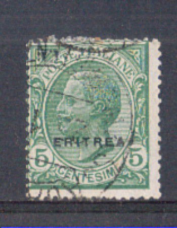1924 - LOTTO/ERIT79U - ERITREA - 5c. VERDE - USATO