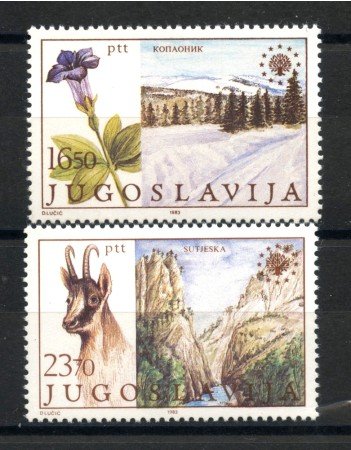 1983 - JUGOSLAVIA - LOTTO/38299  - PROTEZIONE AMBIENTE  2v. - NUOVI