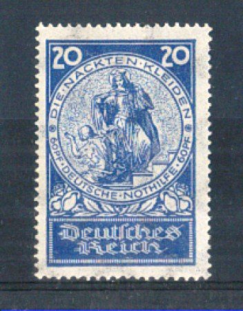 1924 - LOTTO/GER346L - GERMANIA REICH - 20+60p. BENEFICIENZA - LINGUELLATO