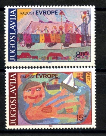 1982 - JUGOSLAVIA - LOTTO/38274 - GIOIE D'EUROPA 2v. - NUOVI