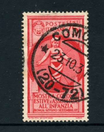 1937 - LOTTO/22095A - REGNO - 75 CENT. COLONIE ESTIVE - USATO