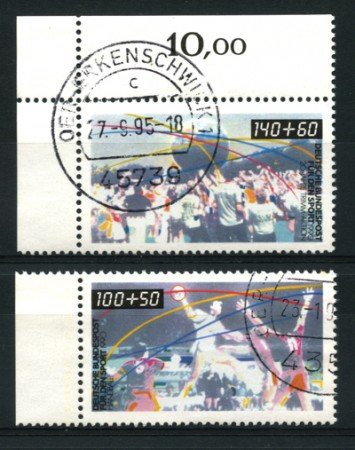 1990 - LOTTO/12474 - GERMANIA - ASSOCIAZIONE PER LO SPORT 2v. - USATI