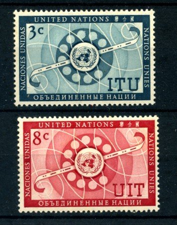 1956 - LOTTO/21309 - ONU U.S.A -  U.I.T.  2v. - NUOVI