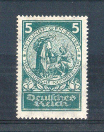 1924 - LOTTO/GER344L - GERMANIA REICH - 5+15p. BENEFICIENZA - LINGUELLATO