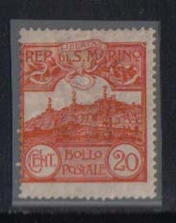 1903 - LOTTO/2675  - SAN MARINO - 20c. ARANCIO  LING.