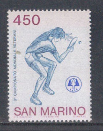 1986 - LOTTO/8066 - SAN MARINO - TENNIS DA TAVOLO