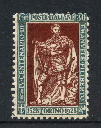 1928 - REGNO - LOTTO/47389 - 30 CENT. EMANULE FILIBERTO - LINGUELLATO