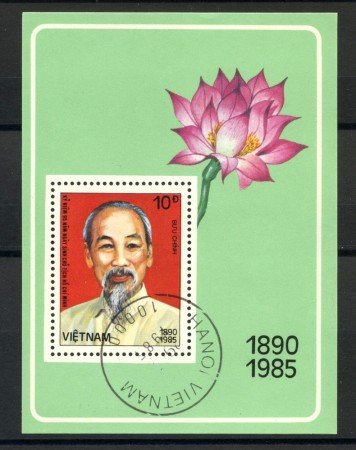 1985 - VIETNAM SUD - ANNIVERSARIO DI HO CHI MINH - FOGLIETTO USATO - LOTTO/26049